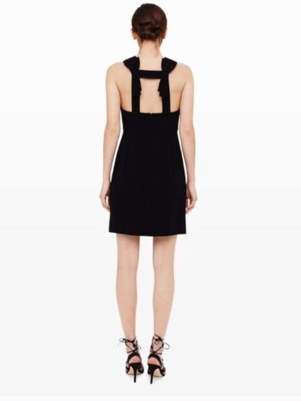 Club Monaco Black Dellena Back Bow Shift Dress, size 2